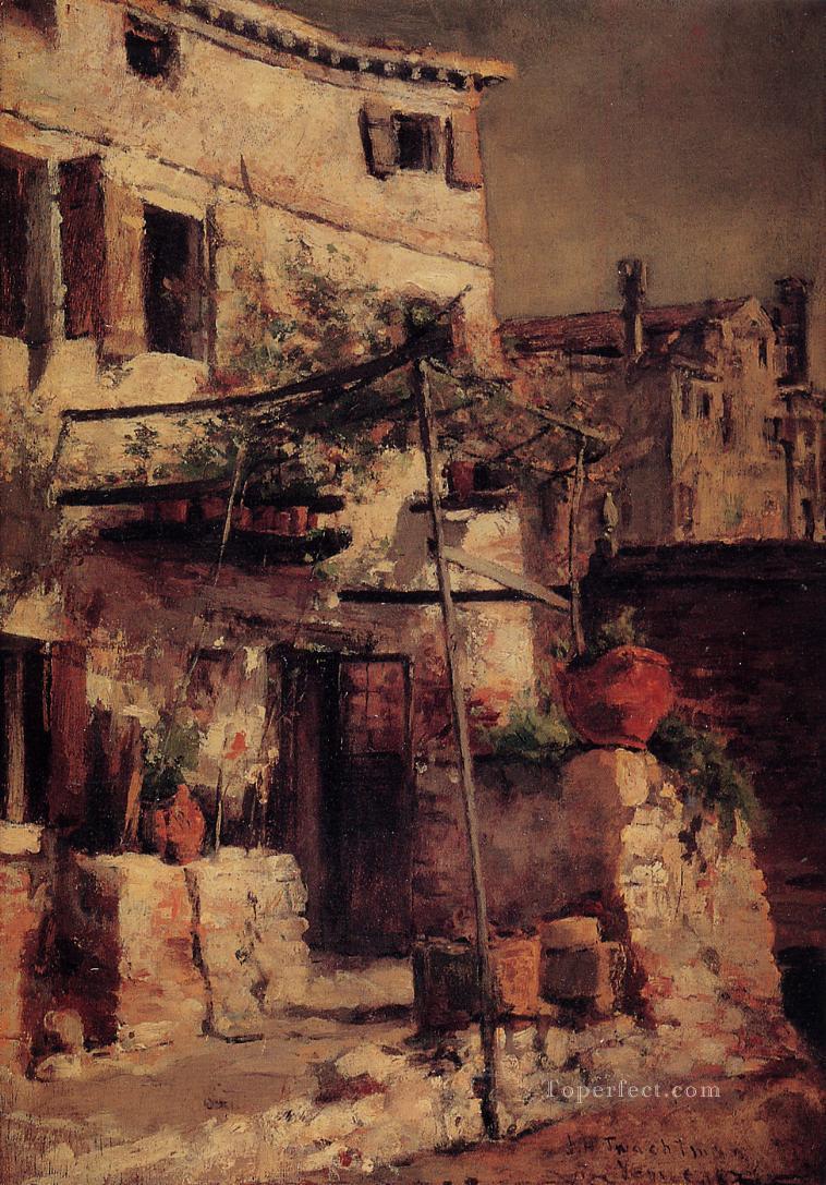 A Venetian Scene John Henry Twachtman Oil Paintings